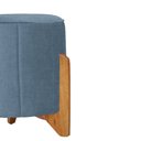 Ver imagem 2 de Puff Jade Linho Azul - Vallisa Decor