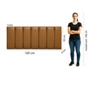 Ver imagem 5 de Cabeceira de Couro Legítimo Suspensa Cama Casal Evoa Yescasa