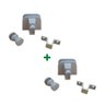 Kit janela blindex de correr com 4 folhas - Branco - 1