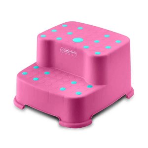 Escadinha Infantil Up N Down Dois Degraus Rosa - BB1005 - Multikids Baby