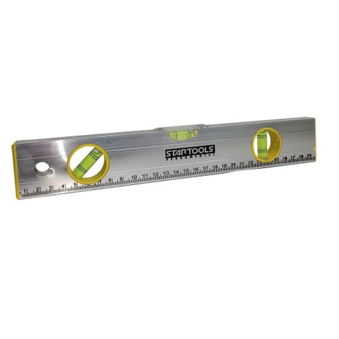 Nível 3 Bolhas Alumínio 30cm Régua Prumo Nivelar Piso Parede Alinhamento Manual Ferramenta