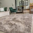 Ver imagem 4 de Tapete para Sala Belos Pelos Antialérgico Retangular Cinza Casen 200x140cm