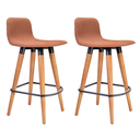 Ver imagem 4 de Kit 2 Banqueta Línea Linho P/ Cozinha Madeira Maciça Natural