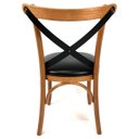 Ver imagem 3 de Cadeira Madeira Estofada Cozinha Restaurante Gourmet Luxo