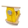 Carrinho Motoneta - Madeira - Amarelinda com Banco Café Racer - 100% Artesanal - Kits e Gifts - 4