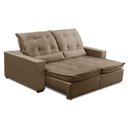 Ver imagem 3 de Sofa Retratil Reclinavel 2 Lugares 1,80m Atlantis Veludo Capuccino Lansofbr