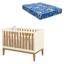 Ver imagem 1 de Berço Americano Unique Off White Freijó Eco Wood com Colchão Ortobom - Matic