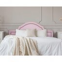 Ver imagem 1 de Cabeceira Casal Luxo 140X60 Rosa Tachas Fumê