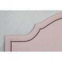 Ver imagem 3 de Cabeceira Casal Luxo 140X60 Rosa Tachas Fumê