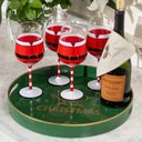 Ver imagem 2 de Taça Copa e Cia 4 Peças Christmas 510ml em Vidro Gold