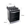 Fogão Brastemp De Embutir 4 Bocas Dupla Chama com Grades Individuais Inox Bivolt BYO4EBR - 9