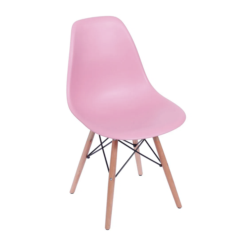 Cadeira Eames Rosa - Base Madeira Natural é boa?