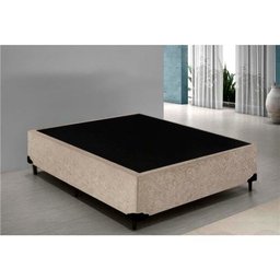 Base Box Viúva Suede Bege 40x128x188 Ducci - 4 Base Box Viúva Suede Bege 40x128x188 Ducci - 4