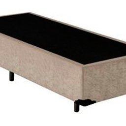 Base Box Solteiro Suede Bege 40x88x188 Ducci - 2