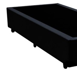 Base Box Solteiro Sintético Preto 40x78x188 Ducci - 2