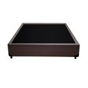 Ver imagem 2 de Base Box Viúva Sintético Marrom 40x128x188 Ducci