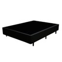 Ver imagem 2 de Base Box Viúva Sintético Preto 40x128x188 Ducci