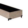 Base Box Solteiro Suede Bege 40x78x188 Ducci - 2