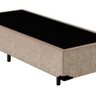 Base Box Solteiro Suede Bege 40x78x188 Ducci - 3
