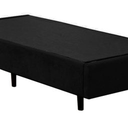 Base Box Solteiro Suede Preto 40x78x188 Ducci - 4