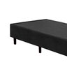 Base Box Solteiro Suede Preto 40x78x188 Ducci - 2