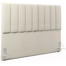 Cabeceira Cama Box King 195 cm Dália W01 Linho Champagne - Lyam Decor - 1 Cabeceira Cama Box King 195 cm Dália W01 Linho Champagne - Lyam Decor - 1