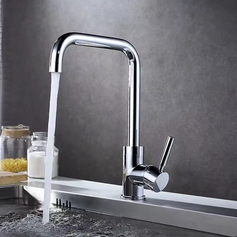 Torneira Monocomando Misturador Cozinha Pia, Mesa Cromada Fc-36c