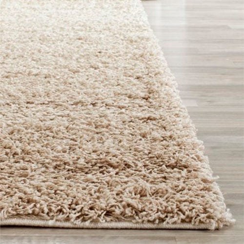 Tapete para Sala Quarto Luxo Liso Peludo Retangular 300x200cm Casen Bege - 2