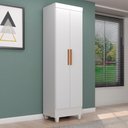 Ver imagem 3 de Armário Multiuso Lite Branco Brilho 2 Portas 181cm Altura Área de Serviço Mdp