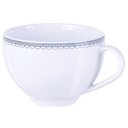 Ver imagem 3 de Xícara e Pires de Chá Tramontina Azzura 250ml em Porcelana Decorada Servir Café 2 Peças