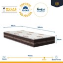 Ver imagem 7 de Cama Box com Colchão de Molas Ensacadas Classic Pocket + Auxiliar de Espuma Unique Solteiro 88 Cm