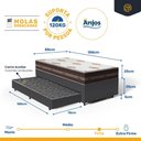 Ver imagem 6 de Cama Box com Colchão de Molas Ensacadas Classic Pocket + Auxiliar de Espuma Unique Solteiro 88 Cm