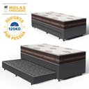 Ver imagem 3 de Cama Box com Colchão de Molas Ensacadas Classic Pocket + Auxiliar de Espuma Unique Solteiro 88 Cm