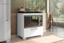 Ver imagem 2 de Balcão para Cooktop e Forno Elétrico 4 Bocas 1 Porta Albânia - Branco
