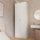 Ver imagem 1 de Guarda Roupa Planejado 100% MDF 2 Portas Orion CabeCasa MadeiraOriginals Bege/Aveia