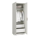 Ver imagem 5 de Guarda Roupa Modulado 100% Mdf 2 Portas Orion Cabecasa Madeiraoriginals