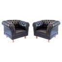 Ver imagem 1 de Kit 2 Poltronas Chesterfield Duque Capitonê Courano Café