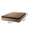 Colchão Casal Espuma D33 Pillow Top Van Gogh Marrom Hellen - Suporta até 120kg por Pessoa - 2