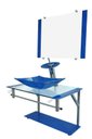 Ver imagem 1 de Gabinete de Vidro 60cm para Banheiro Cuba Retangular Azul - Dahora