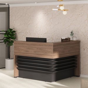 Balcão Tamburato Atendimento Ii Charuto/preto 6113