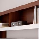 Ver imagem 7 de Estante para Tv 65 Pol 160cm Braga Nogueira Real/off White C05 - Mpozenato
