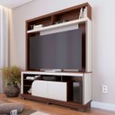 Ver imagem 2 de Estante para Tv 65 Pol 160cm Braga Nogueira Real/off White C05 - Mpozenato