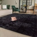 Ver imagem 1 de Tapete para Sala Belos Pelos Antialérgico Retangular Preto Casen 300x200cm