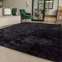 Ver imagem 4 de Tapete para Sala Belos Pelos Antialérgico Retangular Preto Casen 300x200cm