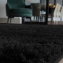 Ver imagem 3 de Tapete para Sala Belos Pelos Antialérgico Retangular Preto Casen 300x200cm