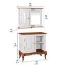 Ver imagem 5 de Gabinete para Banheiro 1 Porta e Armário Espelheira Dália 3051