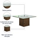 Ver imagem 3 de Mesa Amsterdã Tampo Giratório Dobuê Cedro / Off White 1,36m
