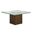 Ver imagem 1 de Mesa Amsterdã Tampo Giratório Dobuê Cedro / Off White 1,36m