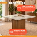 Ver imagem 4 de Mesa Amsterdã Tampo Giratório Dobuê Cedro / Off White 1,36m