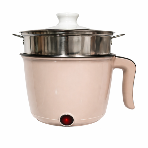 Mini Panela Elétrica Multifuncional 1.8l Inox Vapor 110v Bege